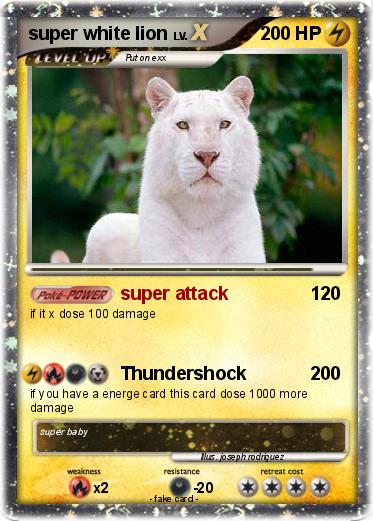 Pokemon super white lion