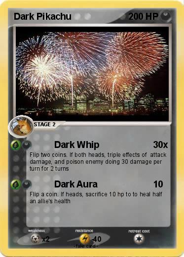 Pokemon Dark Pikachu