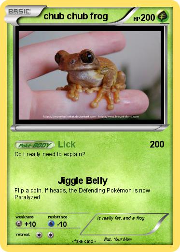 Pokemon chub chub frog