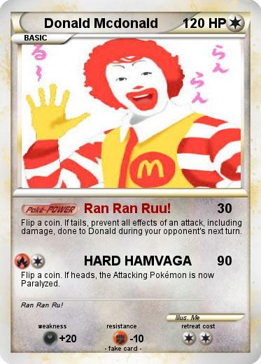 Pokemon Donald Mcdonald