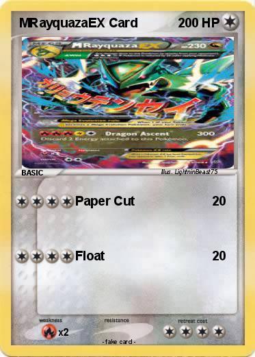 Pokemon MRayquazaEX Card