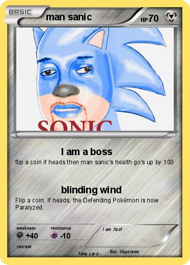 Pokemon man sanic