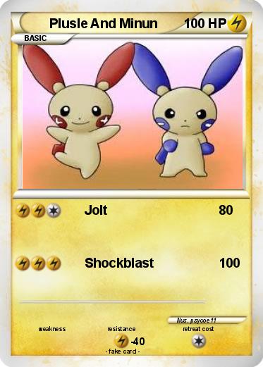Pokemon Plusle And Minun