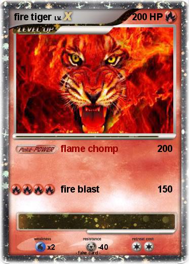 Pokemon fire tiger