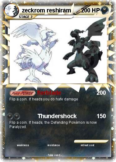 Pokemon zeckrom reshiram