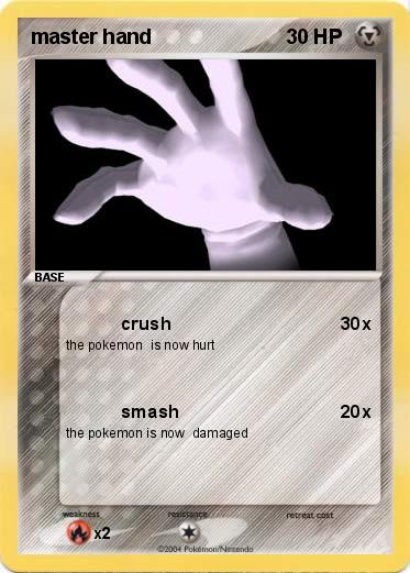 Pokemon master hand 