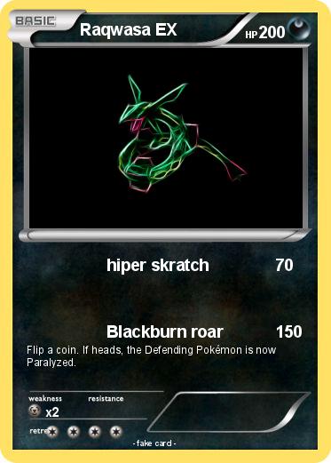 Pokemon Raqwasa EX