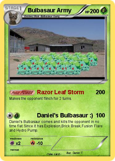 Pokemon Bulbasaur Army