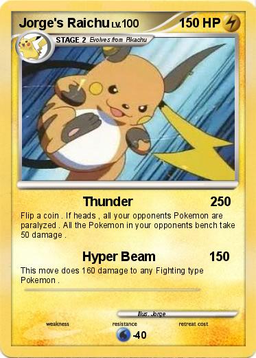 Pokemon Jorge's Raichu