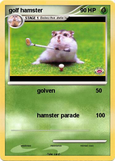 Pokemon golf hamster