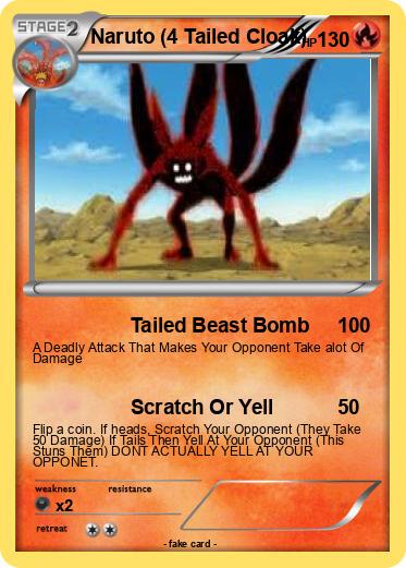 Pokemon Naruto (4 Tailed Cloak)