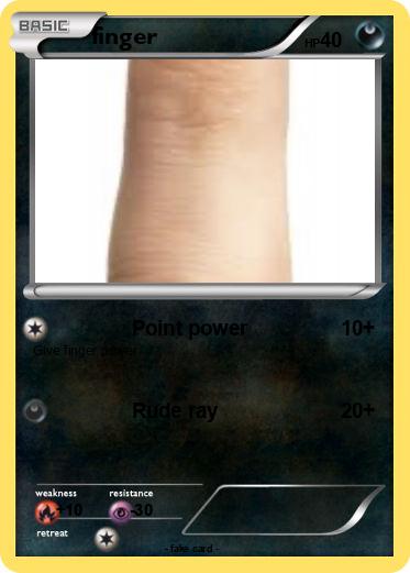 Pokemon finger
