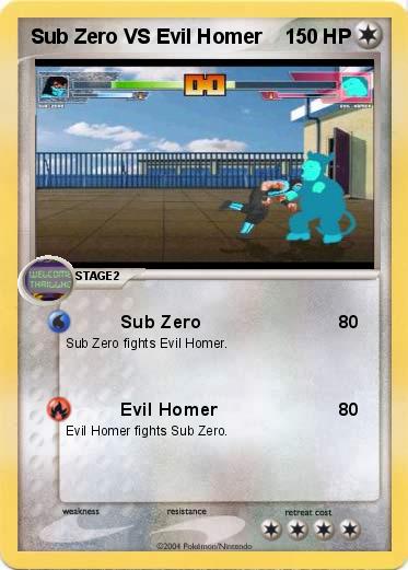 Pokemon Sub Zero VS Evil Homer