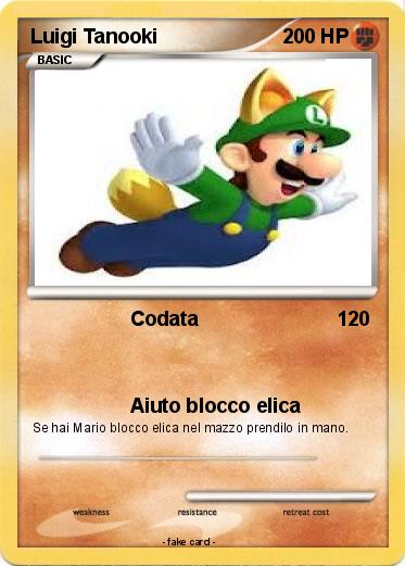 Pokemon Luigi Tanooki