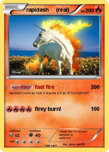 Pokemon rapidash     (real)