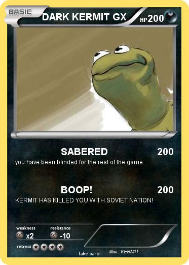 Pokemon DARK KERMIT GX