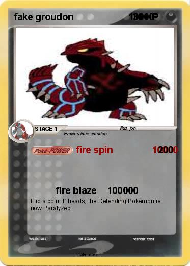 Pokemon fake groudon                     10000