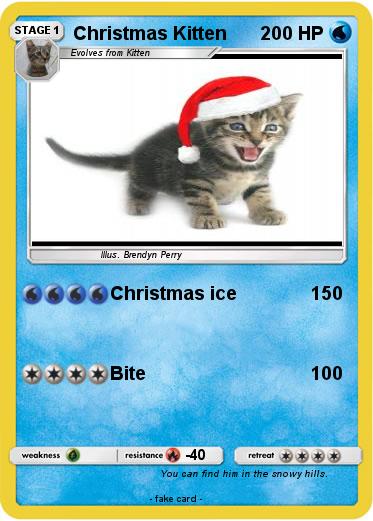 Pokemon Christmas Kitten