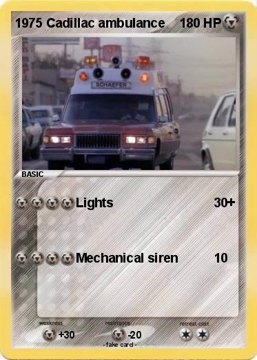 Pokemon 1975 Cadillac ambulance