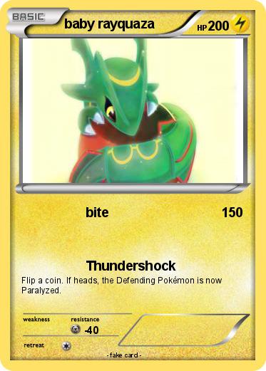 Pokemon baby rayquaza