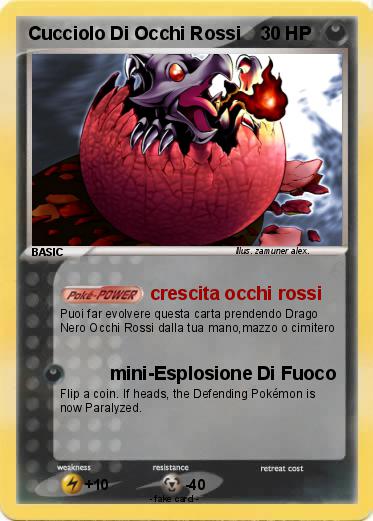 Pokemon Cucciolo Di Occhi Rossi