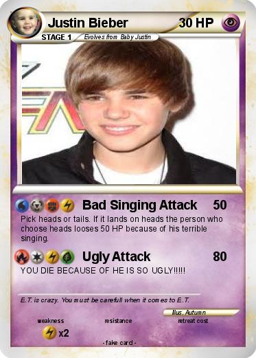 Pokemon Justin Bieber