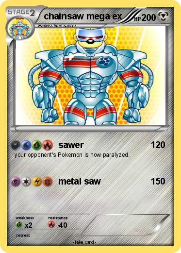 Pokemon chainsaw mega ex