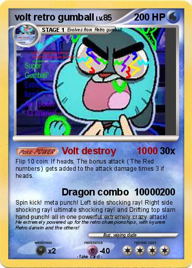Pokemon volt retro gumball