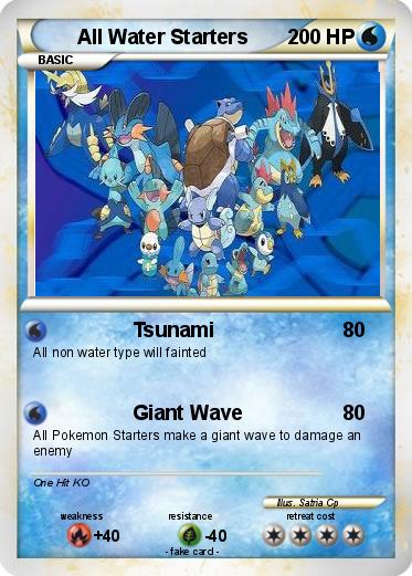 Pokemon All Water Starters