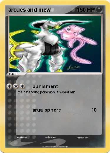 Pokemon arcues and mew