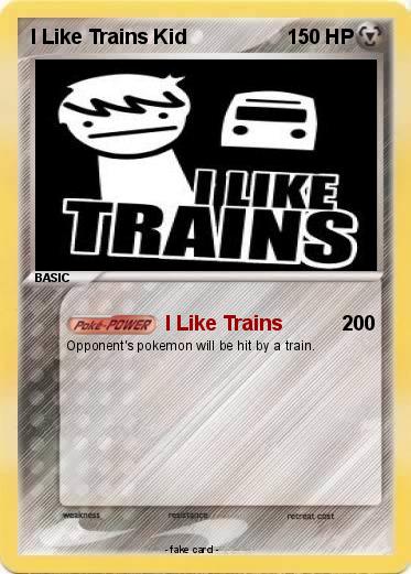 Pokemon I Like Trains Kid