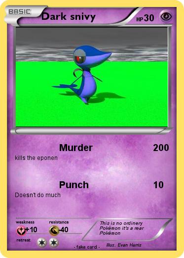 Pokemon Dark snivy