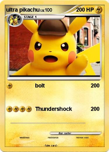 Pokemon ultra pikachu