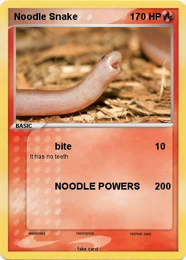 Pokemon Noodle Snake