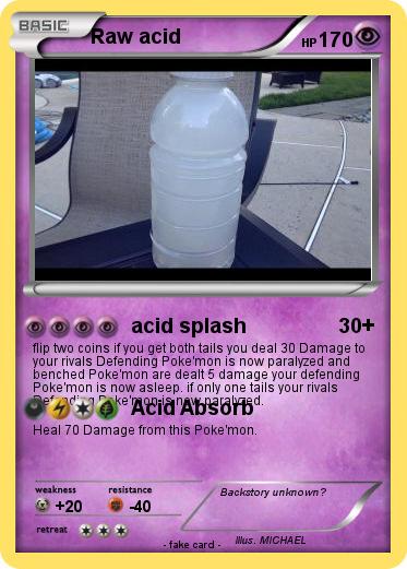 Pokemon Raw acid