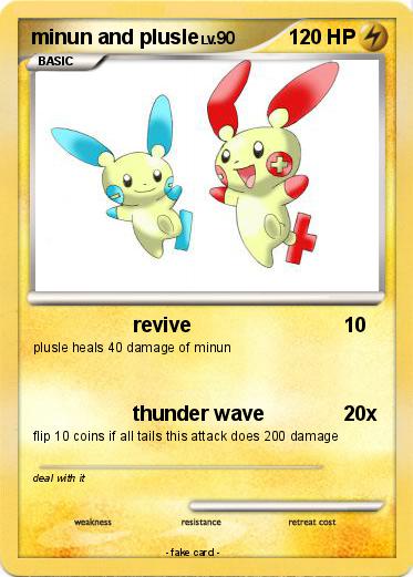 Pokemon minun and plusle
