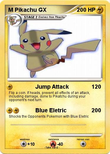 Pokemon M Pikachu GX