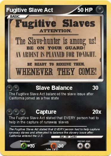 Pokemon Fugitive Slave Act