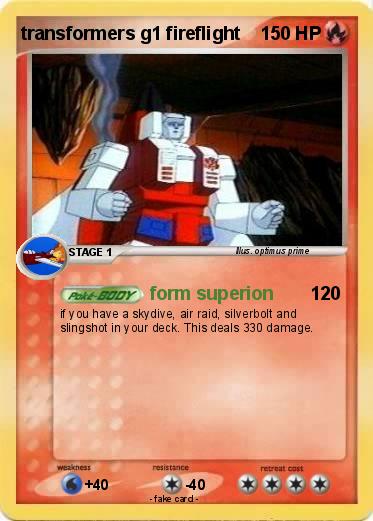 Pokemon transformers g1 fireflight