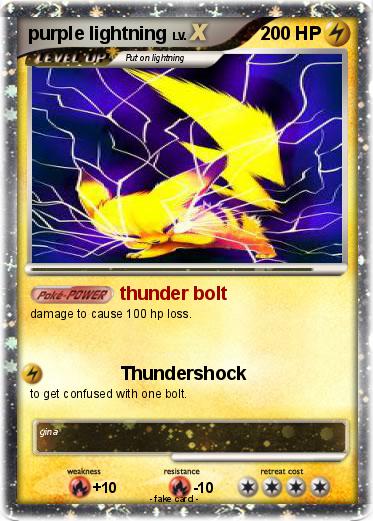 Pokemon purple lightning