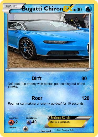 Pokemon Bugatti Chiron