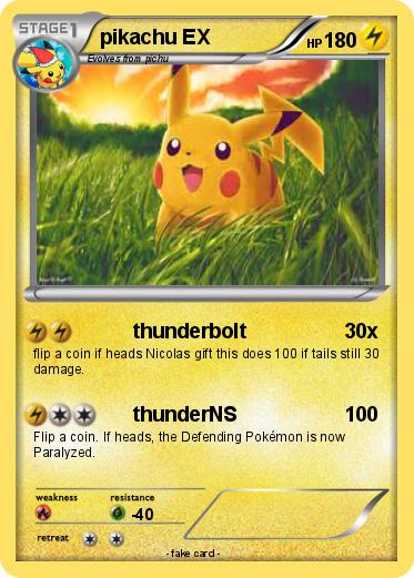 Pokemon pikachu EX