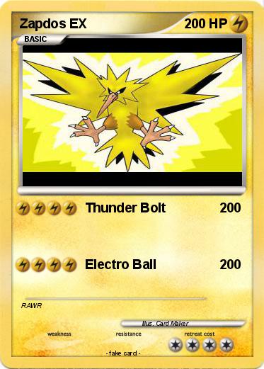 Pokemon Zapdos EX