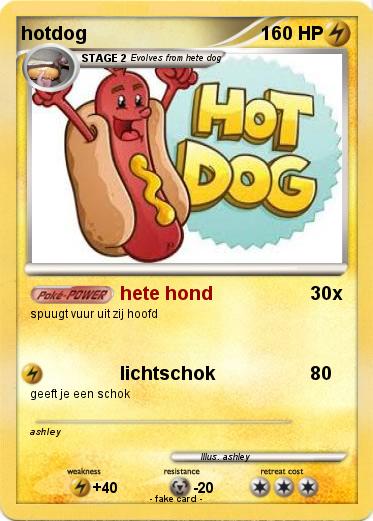 Pokemon hotdog