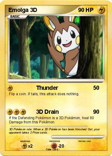 Pokemon Emolga 3D