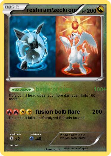 Pokemon reshiram/zeckrom