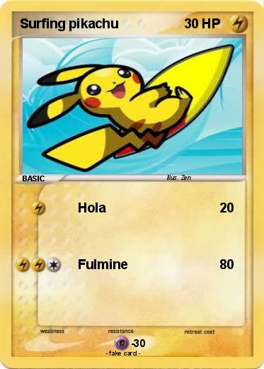 Pokemon Surfing pikachu