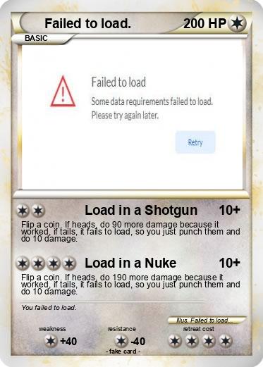Pokemon Failed to load.