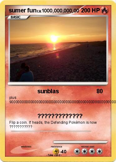 Pokemon sumer fun