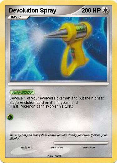 Pokemon Devolution Spray